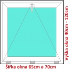 Plastov okna S SOFT rka 65 a 70cm